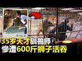 35岁天才驯兽师，惨遭600斤狮子“活吞”游客被血腥画面吓尿，尖叫声充满整个场馆#動物 #腦洞大開 #世界之最 #top #动物 #災難 #出類拔萃 #灾难 #老虎