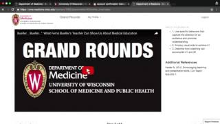 Video tutorial: Using the Department of Medicine Online CME System