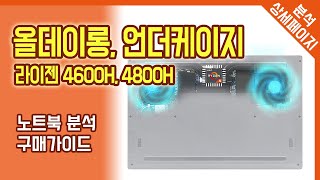 고성능 라이젠 CPU를 탑재한 한성 언더케이지, 올데이롱 한번에 분석하기 / AMD 4600H, 4800H