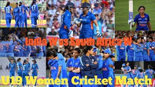 India vs south africa women Match || Highlights Match || U19 Women cricket Match ||