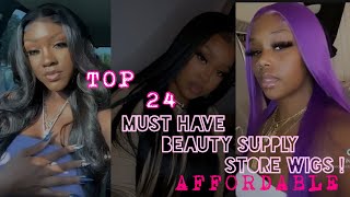 TOP 24 MUST HAVE BEAUTY SUPPLY STORE WIGS *affordable #wigs
