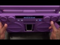 ihome bluetooth portable stereo boombox with usb charging