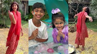 Holi 2024: Shilpa Shetty Holi Celebrations with Daughter Samisha and Son Viaan