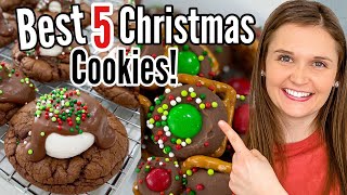 5 Quick & EASY Christmas Cookies! | Delicious Holiday Treats Made EASY! | Julia