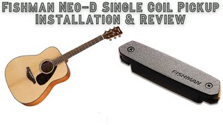 Affordable Guitar Pickup Installation \u0026 Review - Fishman Neo-D Single Coil