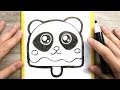 COME DISEGNARE UN GHIACCIOLO PANDA KAWAII - DISEGNI FACILI