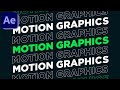 Motion Graphics Typography Animation in After Effects - After Effects Tutorial