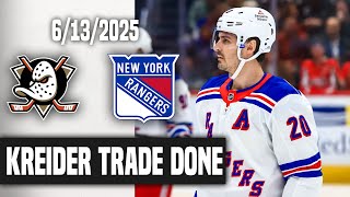OFFICIAL: Chris Kreider TRADED To The Anaheim Ducks, Offersheet Rumors, & More! W/@BigAppleHockey