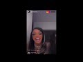 glorilla shows how she acts when she s getting her back blown out on ig live