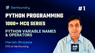 1000+ Python MCQ | Python Variable Names and Operators | Set 1 | Sanfoundry