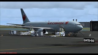 Quebec Lesage Intl (CYQB) to Orlando Intl (KMCO) FSX CS Air Canada B767-300 Exterior View