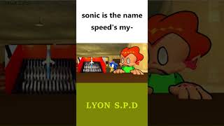 Sonic is the name speed's my  gmod Pico's reaction 2 #shorts