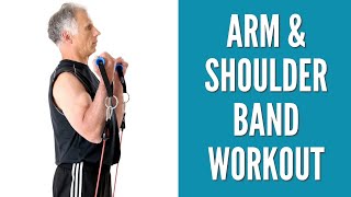 Top 10 Resistance Band Workout For Arms & Shoulders at Home.
