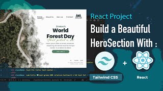 React Website Tutorial - Build a Responsive Hero Section with React and Tailwind Css