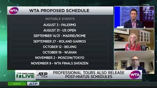 Tennis Channel Live: ATP, WTA Revised Schedules