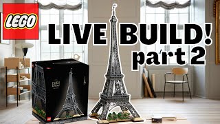🔴 LEGO Eiffel Tower Icons 10307 Live Build Box 2!