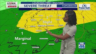 Tuesday Morning Forecast for Baton Rouge 2-11-25: Scattered PM T-storms, Severe Weather Threat for W