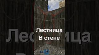 Фича или баг?🤔 Лестница в стене😱#rust #выживание #раст #games #rustpvp #bunnyrust