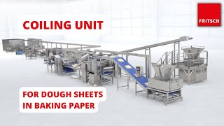 Coiling Unit for Dough Sheets in baking paper | FRITSCH