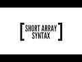 PHP Short Array Syntax & Array Dereferencing