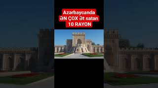 Azərbaycanda ƏN ÇOX Ət satan 10 RAYON