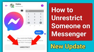 How to Unrestrict on Messenger | How to Unrestrict Someone on Messenger.Remove restrict on Messenger