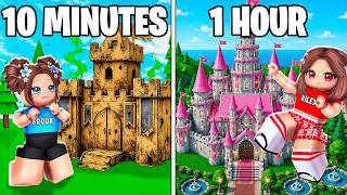 10 Minute vs 1 Hour Build Battle In Brookhaven