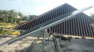 MODUL SOLAR TRACKER DENGAN KOMBINASI TIMER