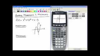 Calculator: Finding Maximums and Minimums Video #1