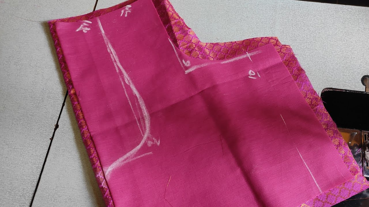 Silk Saree Blouse Design Cutting Stitching Vadachennaibysai670 Youtube
