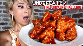 UNDEFEATED FIRE CHICKEN CHALLENGE at Pelicana Chicken in Downey, CA!! #RainaisCrazy