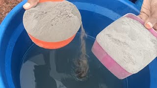 pure cement pouring water and mixing #cement #asmrcent #pouring #softsand #cementcrumbling  #reddirt