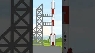 Rocket Launch Animation #trending #trendingshorts #viral #chandrayaan3  #rocket #moon #space #isro