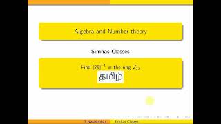 Find the inverse of 25 in the ring  Z_{72}