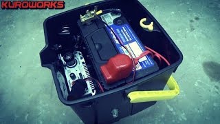 自作ポータブル電源を快適化♪DIYした走行充電可能な車中泊用自作サブバッテリーシステムを紹介♪【バンライフ】