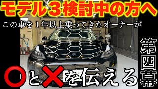 【実際どうなの？】モデル3に1年以上乗ってきたオーナーが忖度なしのガチトーク！使用感とか感じてきたこと全部伝えます！パート④