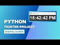 Digital Clock using Python - Beginners Tkinter project. #coding #programming