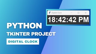 Digital Clock using Python - Beginners Tkinter project. #coding #programming