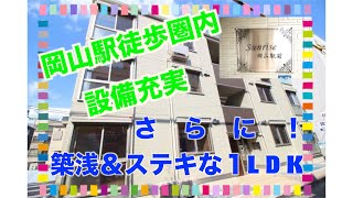 築浅の岡山駅まで徒歩で行けちゃう女性でも安心な好立地！充実しすぎた設備！こんなそろったお部屋、ありますか？！