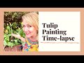 How to Paint Tulips with Oil Paints- creating realistic floral painting