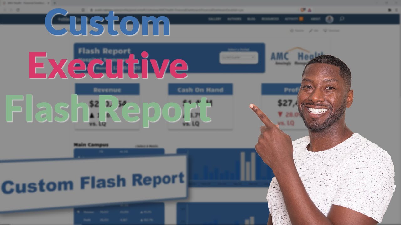 Executive Dashboard Tableau Flash Report Youtube