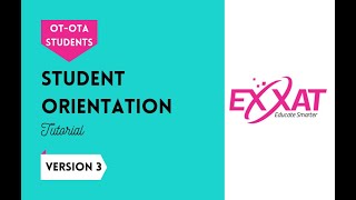 Exxat Orientation for Occupational Therapy Students