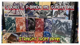 5 boxes of awesome P-Bandai and Gundam Base, directly from Japan.