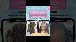 Braid Specials Summer Flyer | Canva Template | Canva Tutorial