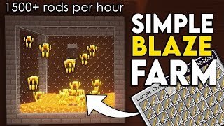 Easiest Blaze XP Farm in Minecraft 1.21 (Bedrock, Java \u0026 PE)