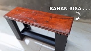 Bangku Kayu, Rangka Baja Ringan.