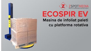 📦 Paletizor paleti, semiautomat, platforma rotativa, ECOSPIR EV