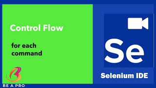 Selenium IDE : Control flow - for each