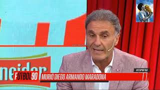 RUGGERI HOMENAJEO A MARADONA