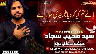 21 Ramzan Shahadet Mola Ali Noha  | Syed Muheeb Sajjad| Hey Setam Kai kr dia | Ayamm e Ali as